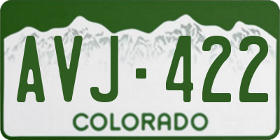 CO license plate AVJ422
