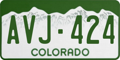 CO license plate AVJ424