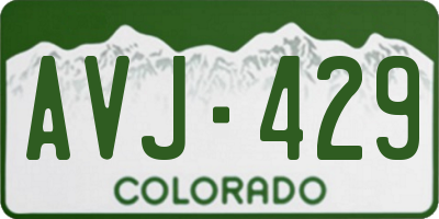 CO license plate AVJ429