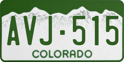 CO license plate AVJ515