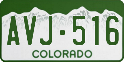 CO license plate AVJ516