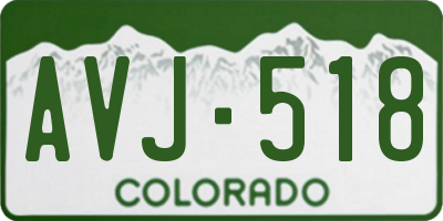 CO license plate AVJ518
