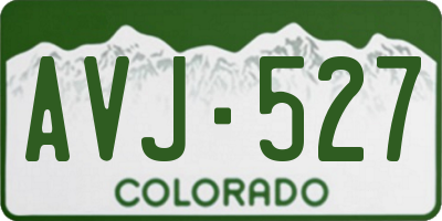 CO license plate AVJ527