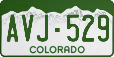CO license plate AVJ529