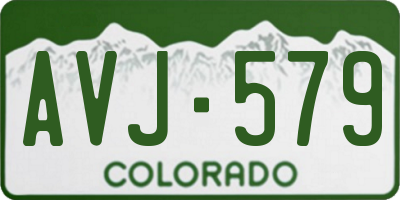 CO license plate AVJ579