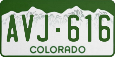 CO license plate AVJ616