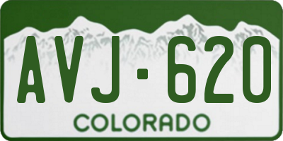 CO license plate AVJ620