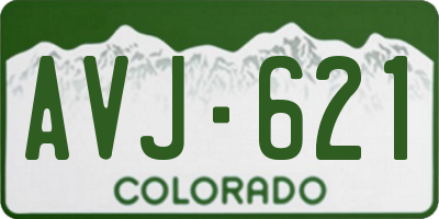 CO license plate AVJ621
