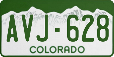 CO license plate AVJ628