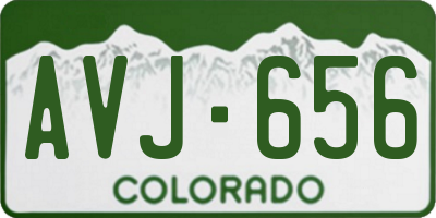 CO license plate AVJ656