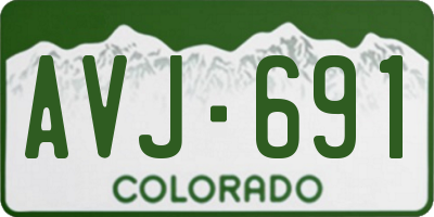 CO license plate AVJ691