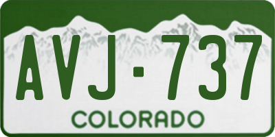 CO license plate AVJ737