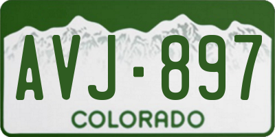 CO license plate AVJ897