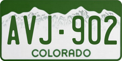 CO license plate AVJ902