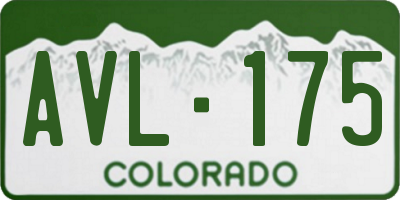 CO license plate AVL175