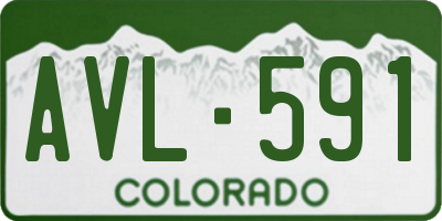 CO license plate AVL591