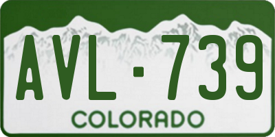 CO license plate AVL739
