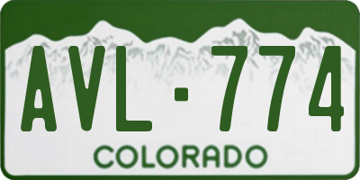 CO license plate AVL774
