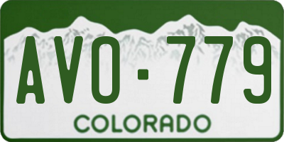 CO license plate AVO779