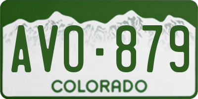 CO license plate AVO879