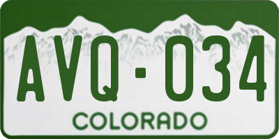 CO license plate AVQ034
