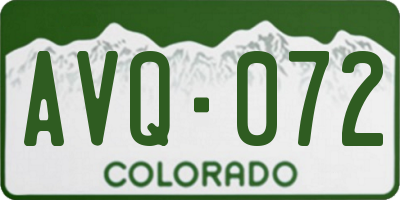 CO license plate AVQ072
