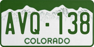 CO license plate AVQ138