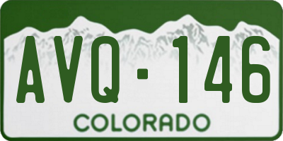 CO license plate AVQ146
