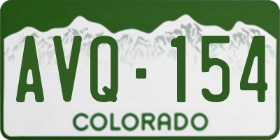 CO license plate AVQ154