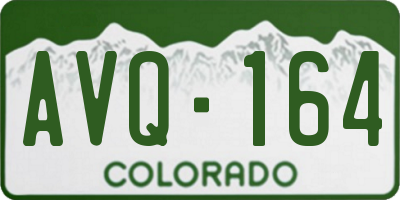 CO license plate AVQ164