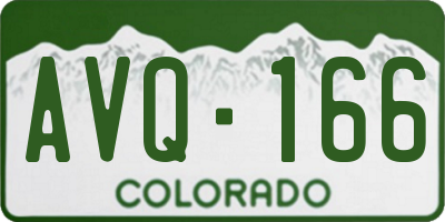 CO license plate AVQ166