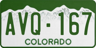 CO license plate AVQ167
