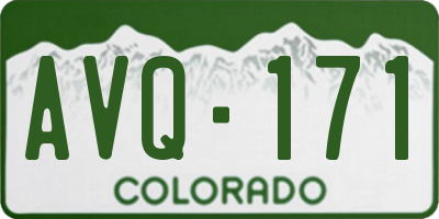CO license plate AVQ171