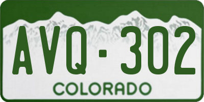 CO license plate AVQ302
