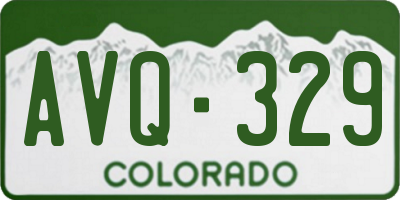 CO license plate AVQ329