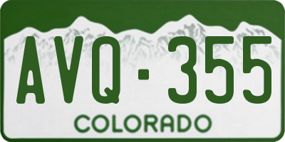 CO license plate AVQ355