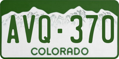 CO license plate AVQ370