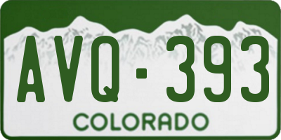 CO license plate AVQ393
