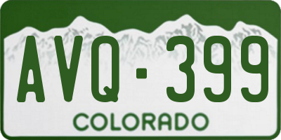 CO license plate AVQ399
