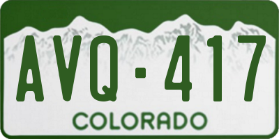 CO license plate AVQ417