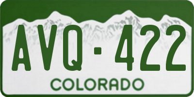 CO license plate AVQ422