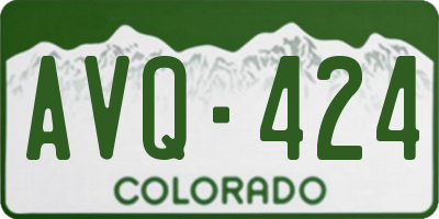 CO license plate AVQ424