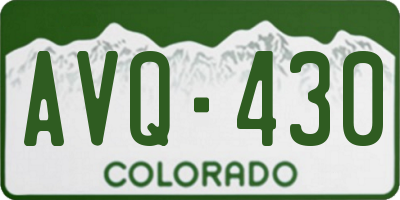 CO license plate AVQ430