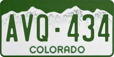 CO license plate AVQ434
