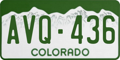 CO license plate AVQ436