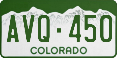 CO license plate AVQ450