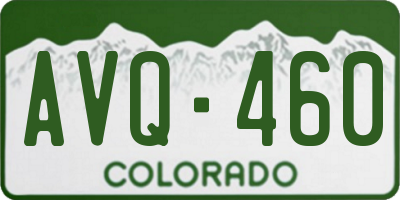 CO license plate AVQ460