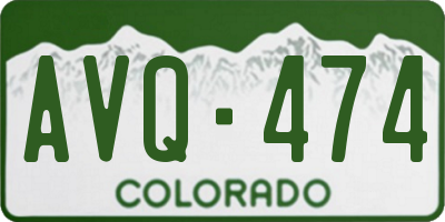 CO license plate AVQ474
