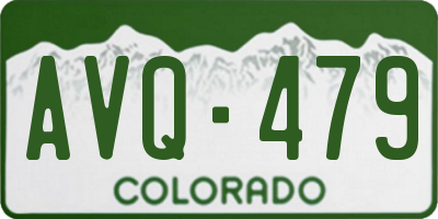 CO license plate AVQ479