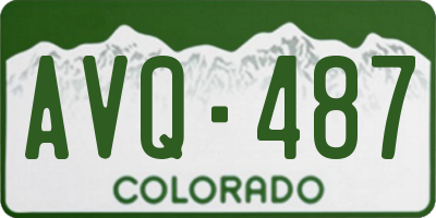 CO license plate AVQ487